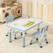 Adjustable Toddler Activity Table and Chair Set for Kids Aged 3-8