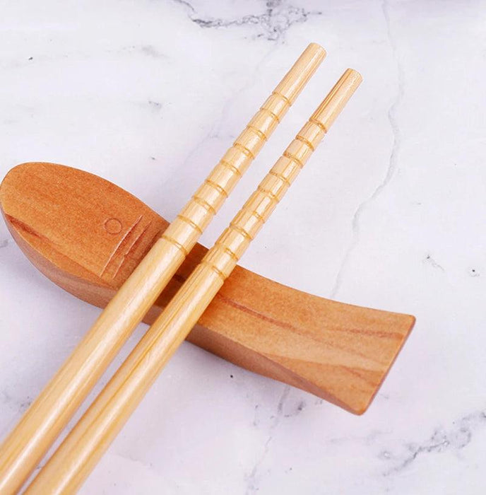 5 Pairs of Non-Slip Japanese Bamboo Chopsticks