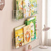 Clear Acrylic Children's Wall-Mounted Book and Magazine Holder