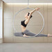 Professional 85cm Stainless Steel Aerial Yoga Hoop Set