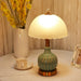 Elegant Fusion Bedside Lamp 2024: Retro Ceramic Lighting with European and Chinese Influence