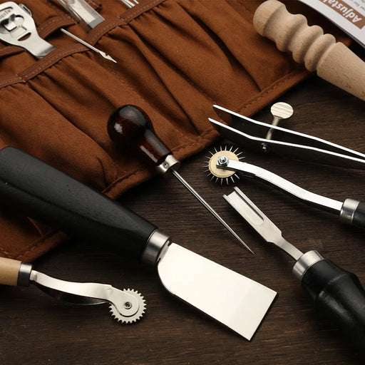 Leatherworking Artisan Tool Set with Portable Storage: Unleash Your Creativity!
