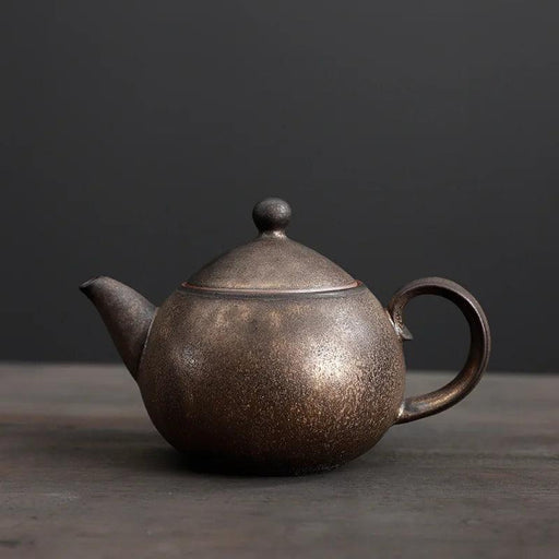 Artisan Rustic Clay Teapot for Authentic Kung Fu Tea Brewing