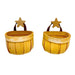 Charming Bamboo Wall-Mounted Basket for Scallions, Ginger, and Garlic Storage