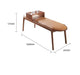 Elegant Leather-Upholstered Solid Wood Bench with Hidden Shoe Storage