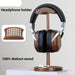 Walnut and Copper Earphone Holder - Stylish Desk Organizer for a Chic Workspace