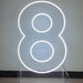 Neon LED Number Stand Set - Personalized Illuminated Decor for Home and Events