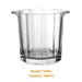 Elegant Crystal Wine Chiller with Champagne Holder - Premium Ice Bucket for Events and Gatherings