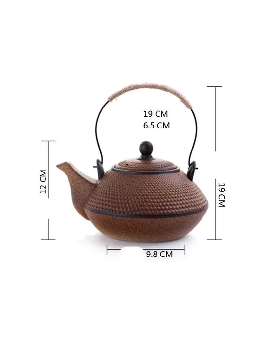 Artisan Clay Tea Set with Classic Kettle and Kung Fu Teapot for Elegant Brewing