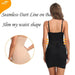 Elegant Empire Waist Slip Dress with Underwire Support - Black & Nude