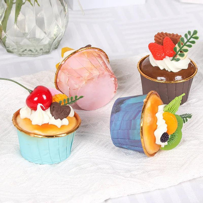 Realistic Artificial Fruit Cake Biscuit Model for Photography and Table Decor - 1PC Lifelike Fake Food Display Piece