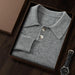 Men's Premium 100% Cashmere Thick Polo Sweater