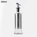 Elegant Oil and Vinegar Dispenser: Stainless Steel and Glass Culinary Essential