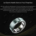 Titanium Smart Health Tracking Ring with Waterproof Capabilities