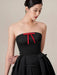 Bowknot Strapless Backless High Waist Summer Evening Dress for Women