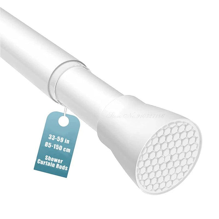 Adjustable 18' to 28' Stainless Steel Tension Shower Rod - No Drilling, Non-Slip, Rust-Free for Bathroom and Kitchen