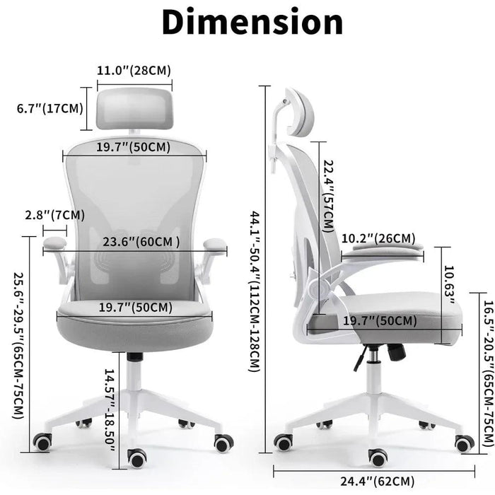 Ultimate Comfort Ergonomic Gaming Chair in Sleek Grey with Adjustable Features