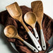 Elegant 9-Piece Acacia Wood Kitchen Utensil Set with Holder and Rest Spatula