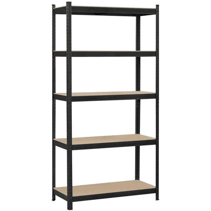 5-Tier Heavy-Duty Adjustable Metal Storage Rack - Versatile Organizer for Home, Garage, and Warehouse by SmileMart