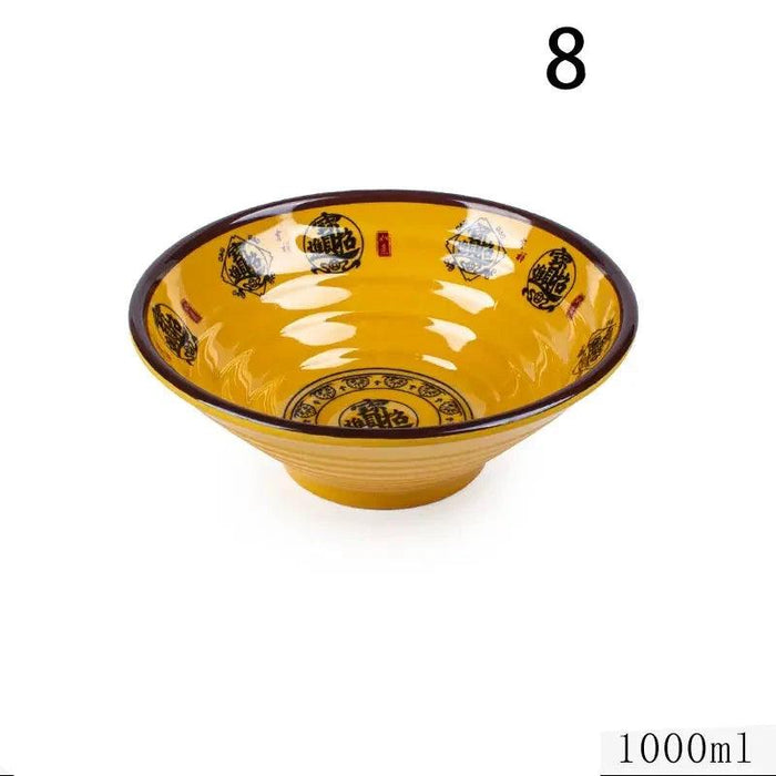 Chic Melamine Bowl for Ramen and Salad – Perfect for Home and Restaurant Use