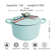 Deluxe Enamelled Cast Iron Soup and Stew Cooking Set - Induction Ready