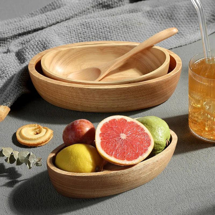 Elegant Acacia Wood Serving Bowl - Perfect for Nuts, Sushi, and Dried Fruits