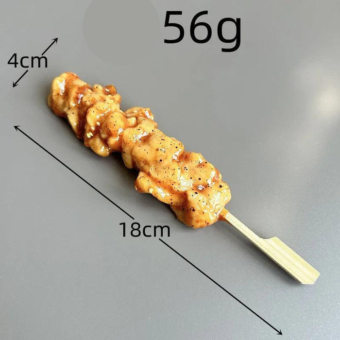 Japanese BBQ Skewer Simulation Model - Fake Food Display Prop for Kitchen and Night Market