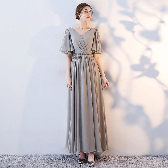 Elegant Off-Shoulder Pleated Gowns for Bridesmaids and Formal Events