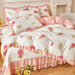 Chic Floral Ruffle Queen Bedding Set