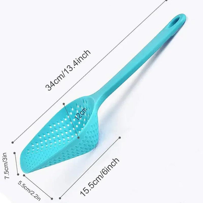 Vibrant Plastic Skimmer Spoon with Slots - Essential Kitchen Tool