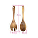 Elegant Acacia Wood Salad Serving Utensils - Sturdy, Essential Kitchen Set