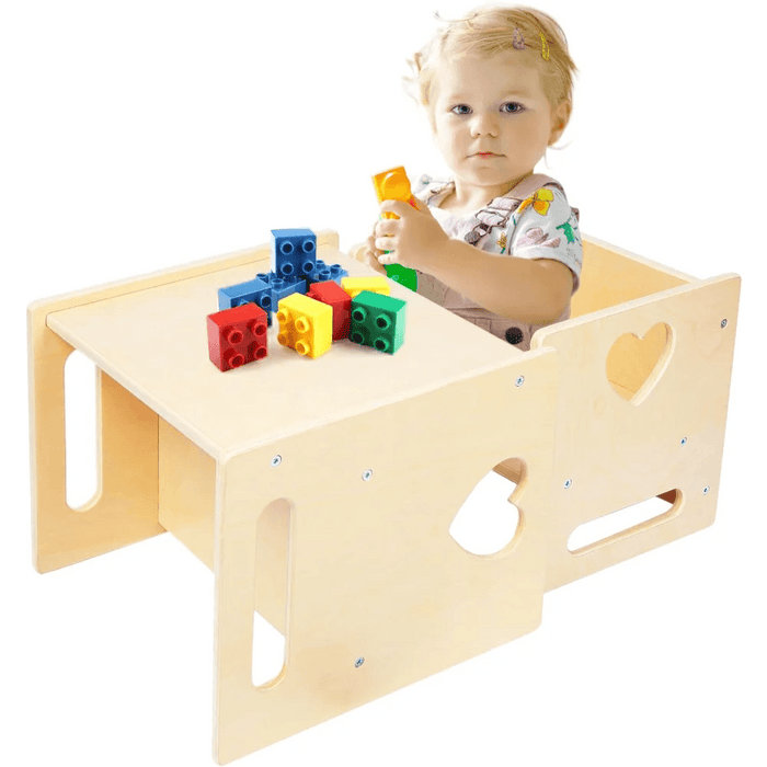 Versatile Montessori Activity Table and Chair Set for Independent Learning and Play