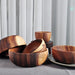 Large Eco-Friendly Acacia Wood Bowl Set for Salads and Fruits - Stylish Serving Solution