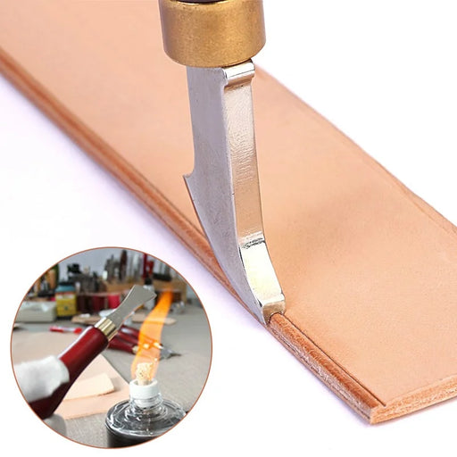 Stainless Steel Leathercraft Tool Set with Fan-Shaped Edge and Thread Embedding Ability