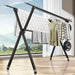 Versatile Aluminum Drying Rack with Adjustable Rods and Windproof Features