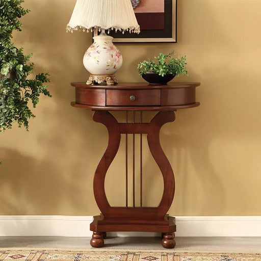 Scandinavian Inspired Solid Wood Console Table with Drawer - Elegant Entryway Addition