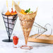 Stainless Steel Snack and Fry Holder with Sauce Cup - Your Ultimate Snacking Companion