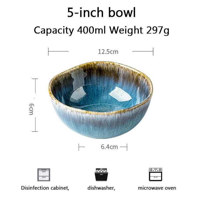 Handcrafted Blue Kiln Charger Plates - Elegant Table Decor for Sophisticated Dining Experiences
