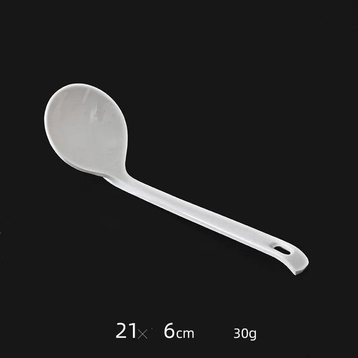 Elegant Japanese Soup Spoon for Ramen, Wonton, and Dumplings - Premium Kitchen Cutlery