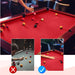 7ft Red Professional Pool Table Felt Cover with Cushion Strips - Pre-Cut Wool Blend Cloth for Indoor Use