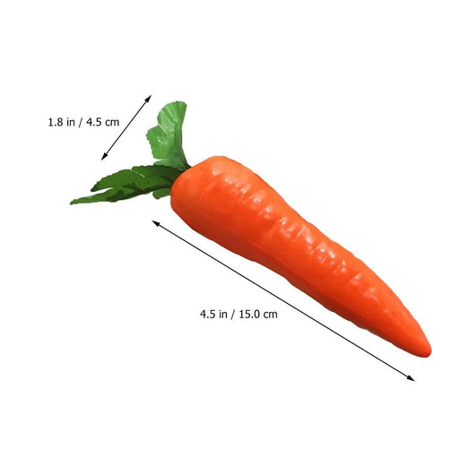 Set of 4 Lifelike Foam Carrot Decorations for Joyful Celebrations and Home Accents