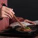 Stylish Wooden Utensil Collection: Premium Long Handle Soup Spoon & Elegant Chopsticks for Authentic Asian Dining