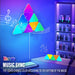 Dynamic RGB Triangle Wall Light with 60 Scene Modes & Music Sync for Ultimate Ambiance