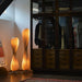 Wabi Sabi Inspired Wooden Floor Lamp: Elegant Lighting Fixture for a Cozy Home