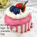 Realistic Faux Fruit Cake Display Model for Home Decor and Photography - 1 Piece Artificial Dessert Prop