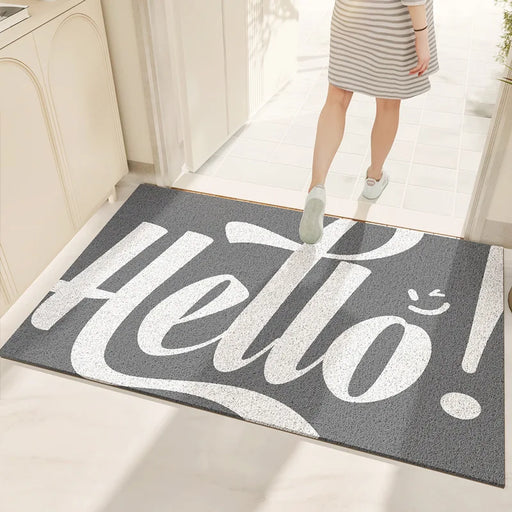 Customizable Cartoon PVC Welcome Mat with Superior Non-Slip Grip for Home Decor and Versatile Sizing