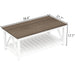 Farmhouse Style Coffee Table with Convenient Storage Shelf - Quick Assembly and Sturdy Build