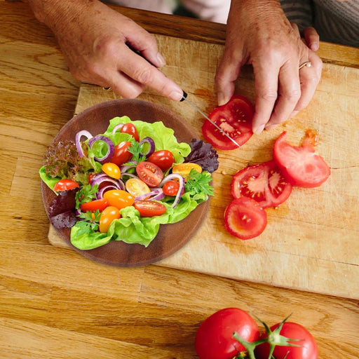 Chic Acacia Wood Serving Platter for Appetizers, Fruits, and Desserts - Versatile Round Kitchen Essential