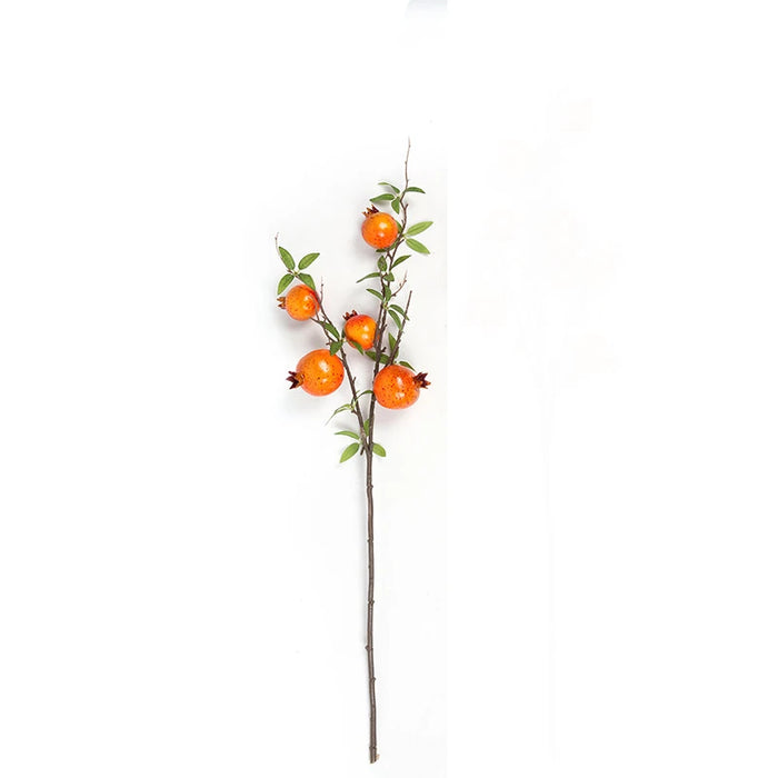 Exquisite Faux Pomegranate Floral Branch for Year-Round Home Elegance