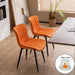 Modern Orange Upholstered Dining Chairs Set: Transform Your Dining Experience